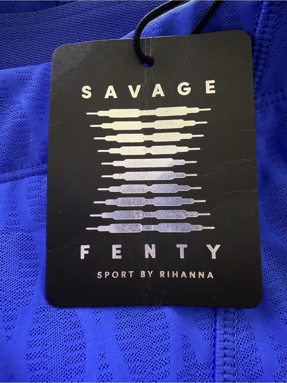 Savage‎ X Fenty Peak Performance High-Waist X Mesh Legging True Blue 2X NWT - Picture 9 of 10